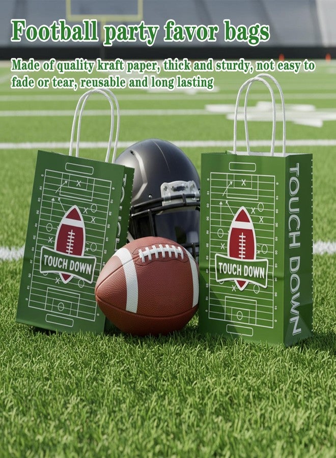 JOUTYFOR 30 Pcs Football Gift Bags with Handles Baseball Print Goodie Treat Bag for Snack Candy Paper Gifts Packaging Present Wrap Tote Bags for Sports Birthday Baby Shower Decorations 8.3 x 5.9 x 3.1 inch - Image 3